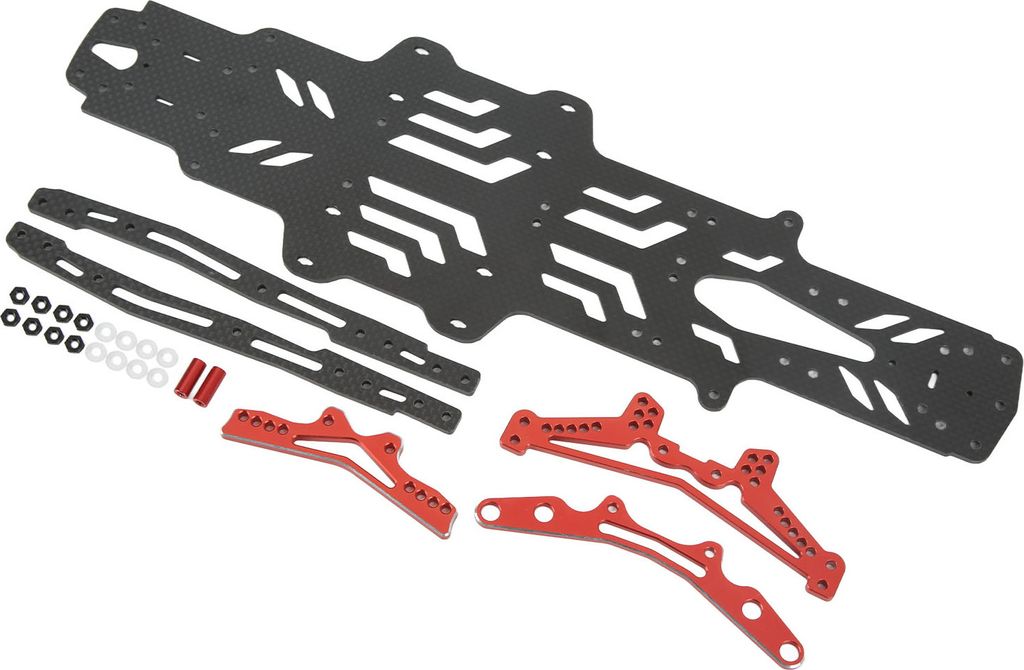 RC Car Chassis Platte,RC Car Chassis Upgrade Teile,RC Chassis Rahmen,RC Drift Racing Chassis,Carbon Fiber RC Bottom Chassis Platte,RC Car Accessory