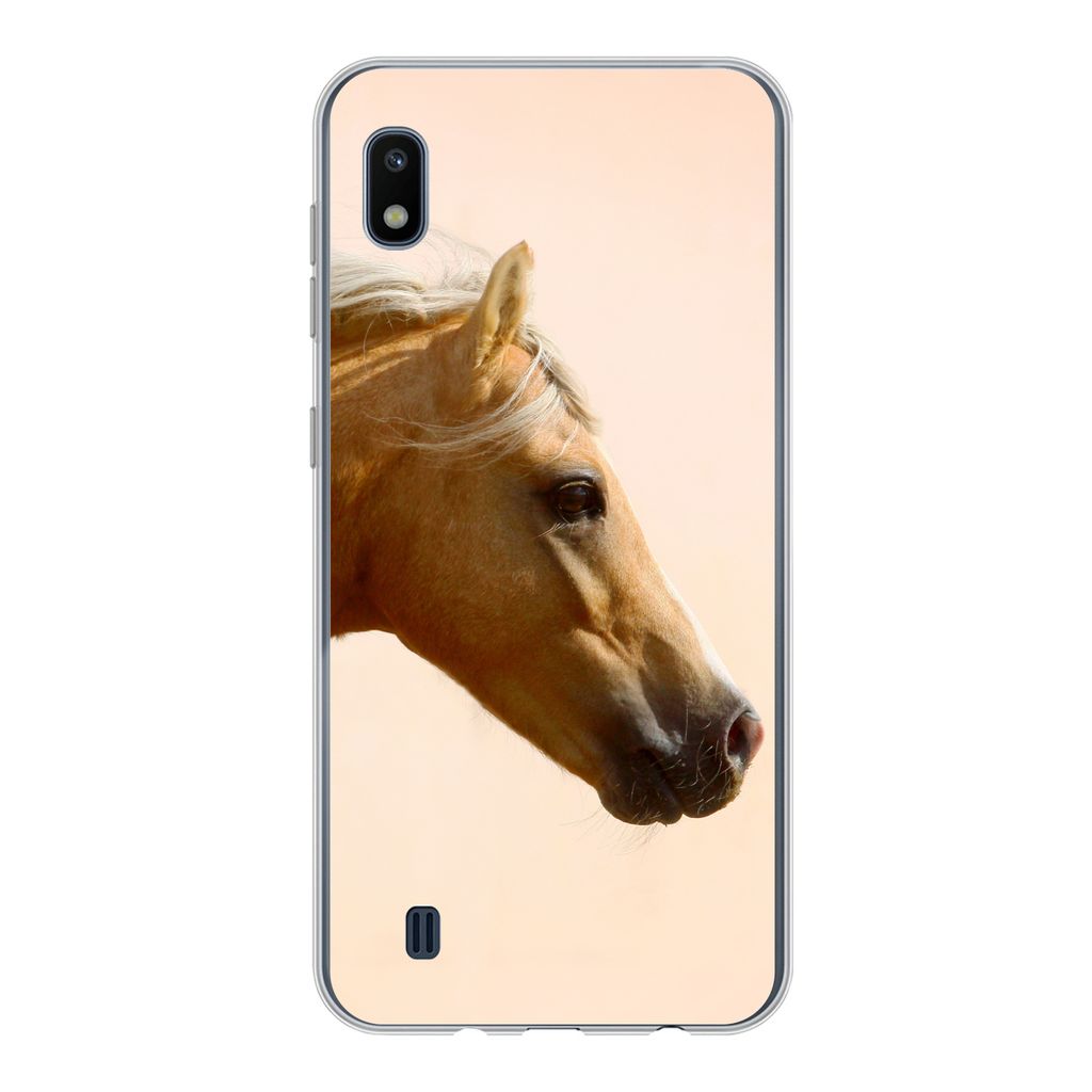 MuchoWow Handyhülle Schutzhülle Hülle für Samsung Galaxy A10 Pferd - Licht - Luft Silikon Softcase Handy Hülle - Schutzhülle
