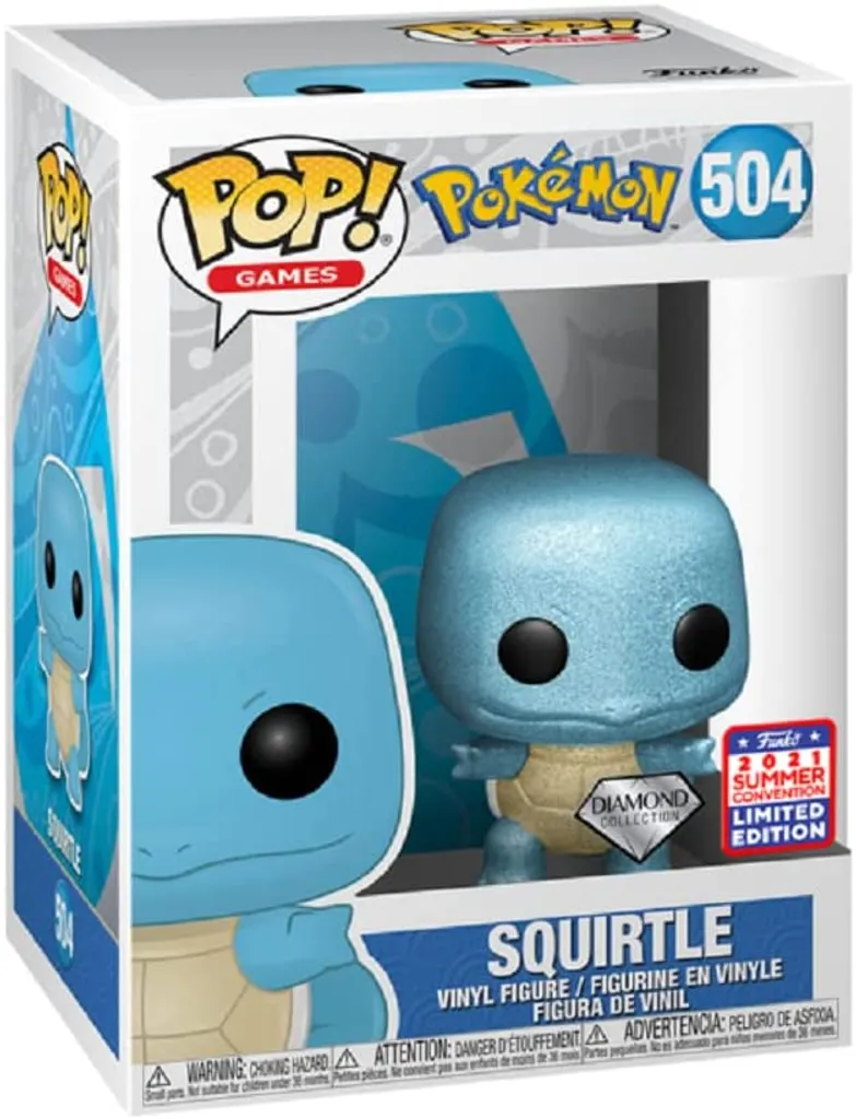 Figurine de Collection Pokémon Carapuce 504 en Vinyle Funko Pop!