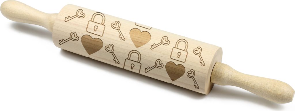 Valentines Day 2 - Gravierter Nudelholz für Backliebhaber, Marke Art-Dog
