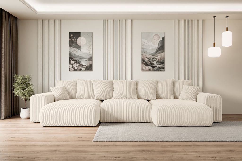ALTDECOR Ecksofa mit Schlaffunktion und Bettkasten Corner Produktbild