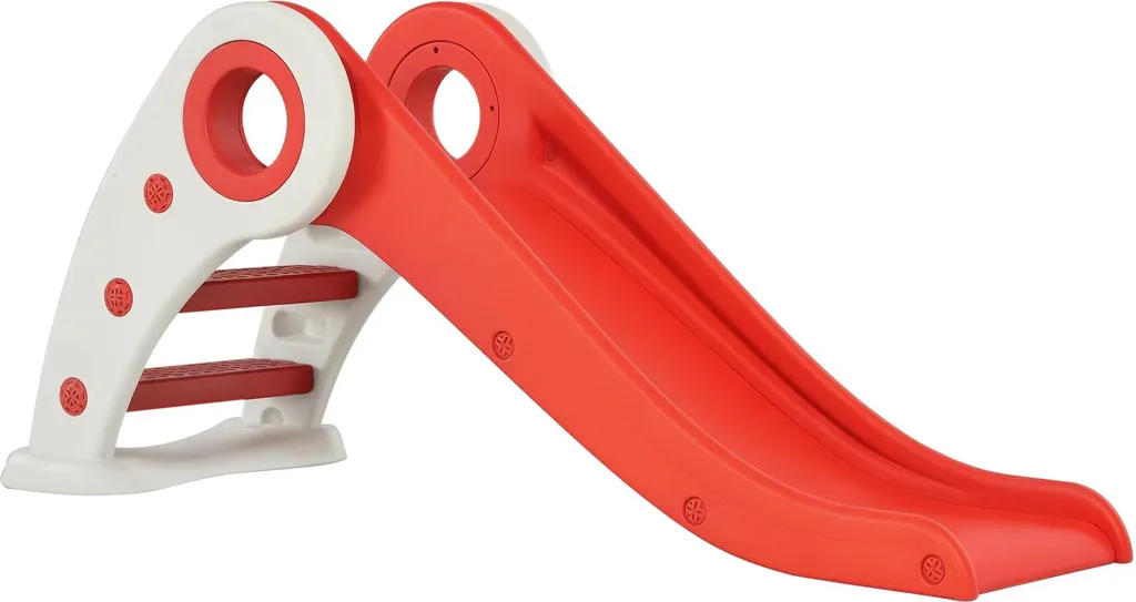Toboggan enfant rouge pour jardin et salle de jeux - Montage facile