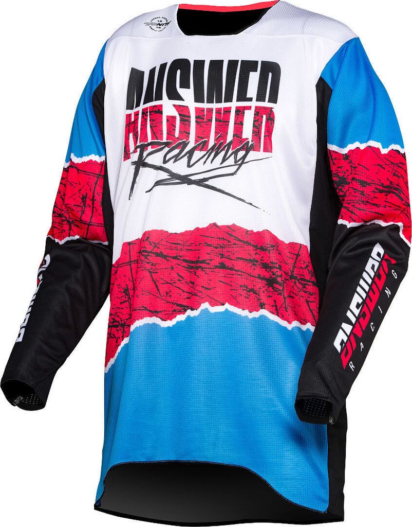 Answer Trinity Pro Glow Motocross Jersey, schwarz/weiß/pink, S