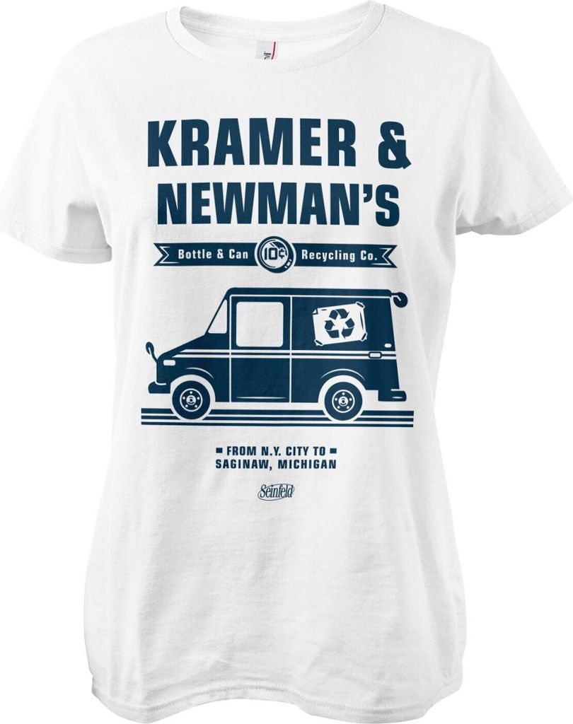 Kramer & Newman's Recycling Co Girly Tee - Medium - White