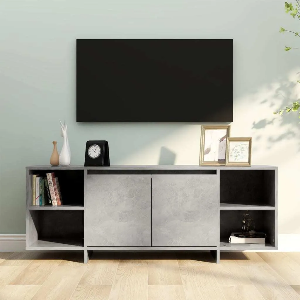 Mobile Porta TV Moderno 130 cm Grigio Cemento - Eleganza Maison Exclusive