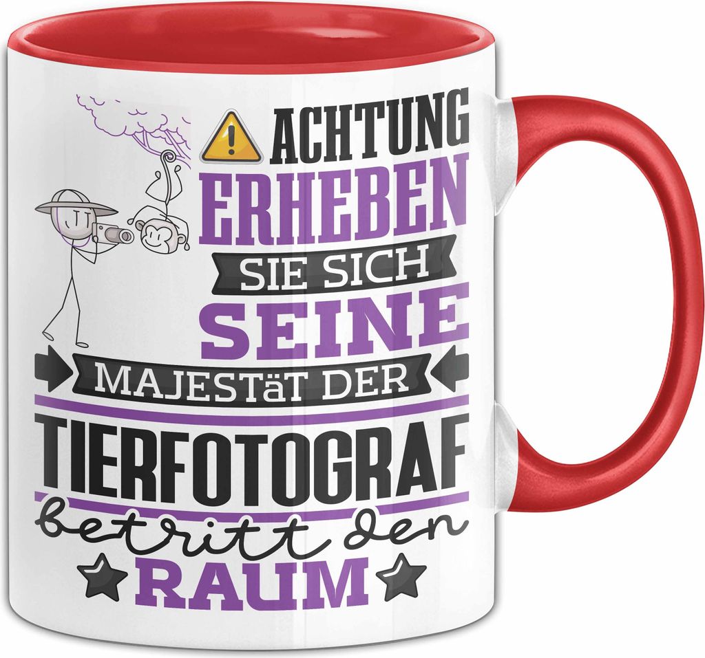 Tierfotograf Geschenk Tasse Lustiger Spruch Erheben Sie Produktbild 