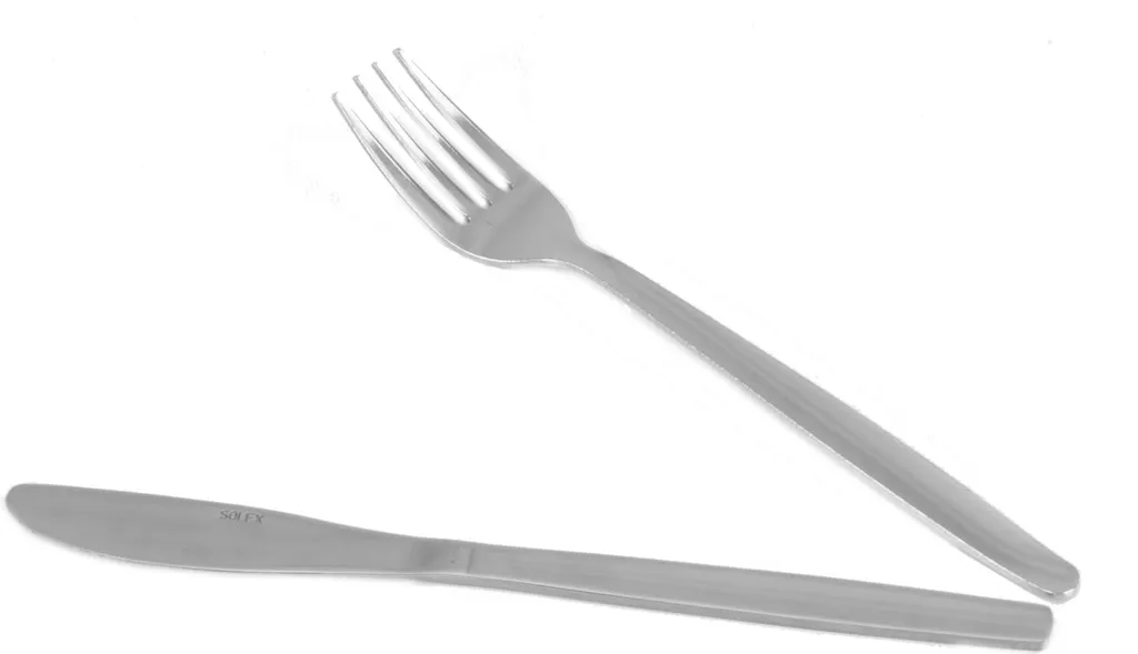 Set 144 Posate Solex TM 80 per Feste e Comunità - Qualità Acciaio Inox