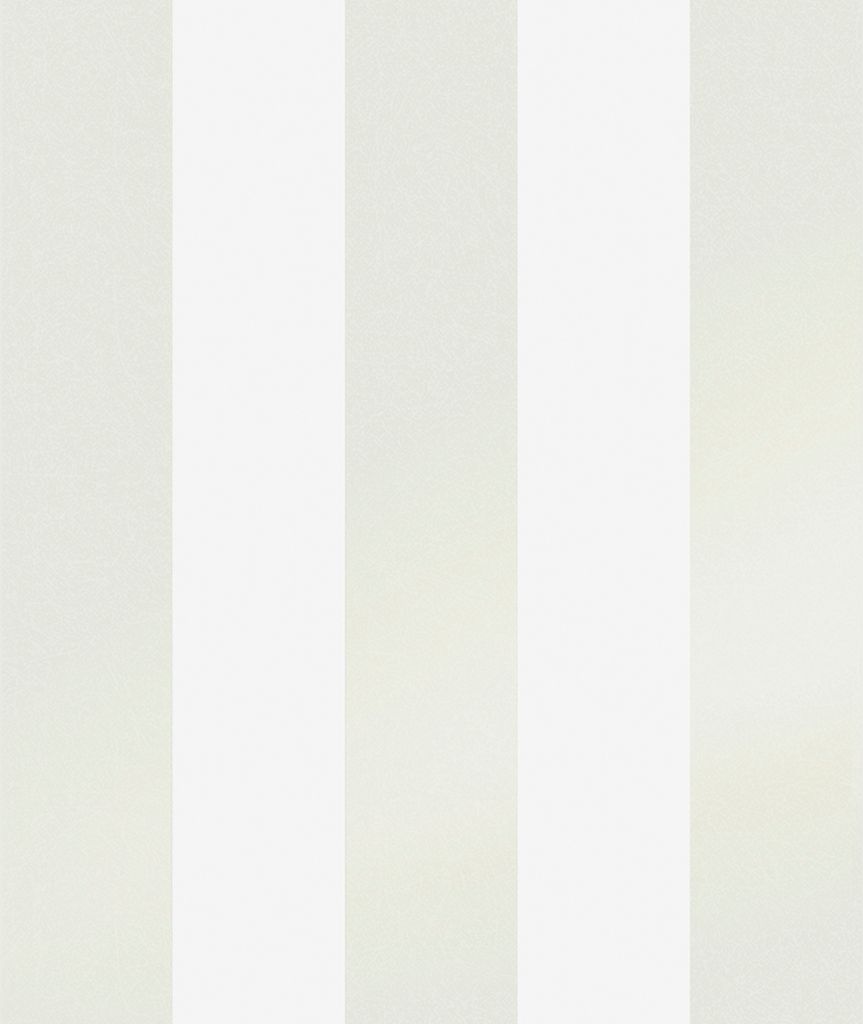 Laura Ashley Vlies Tapete | Lille Pearlescent Stripe White - 10 m x 0.52 m