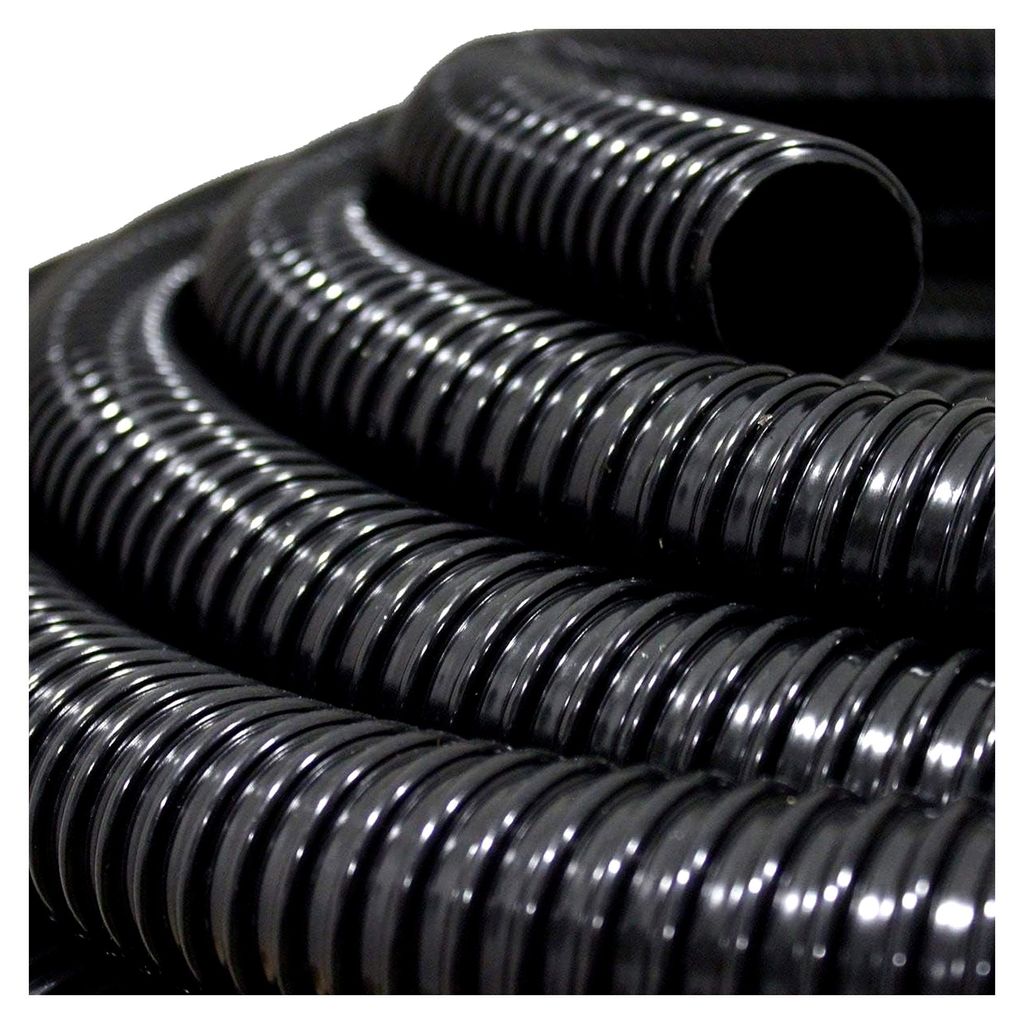 Teichschlauch Spiralschlauch 40 mm Durchmesser 30 Meter schwarz PVC lichtundurchlässig