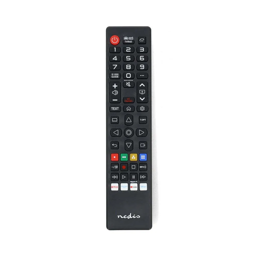Telecomando Sostitutivo LG Nedis TVRC45LGBK con Tasti Smart Netflix e Prime