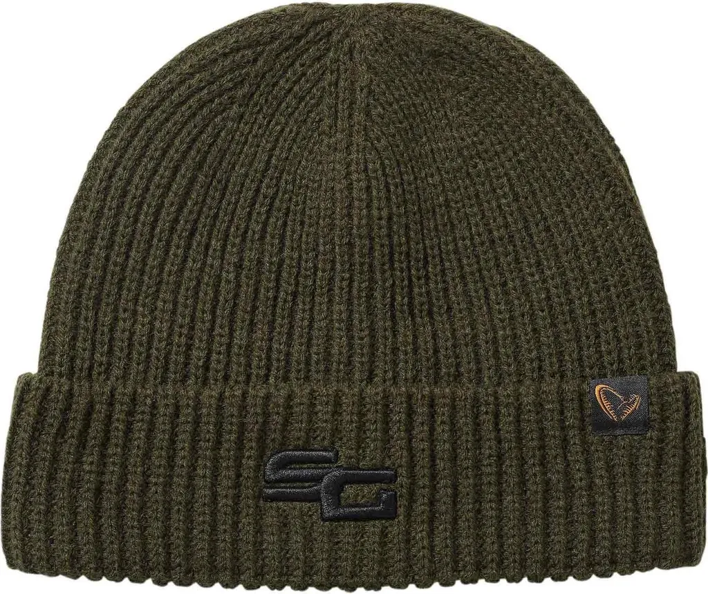 Bonnet Savage Gear Wool Mix vert - Bonnet en laine pour pêche et outdoor