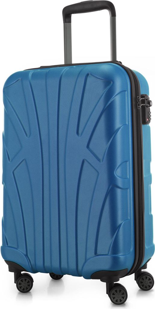 Suitline - leichtes Handgepäck 55x35x20 cm Flugzeug-Trolley 34 L Bordgepäck Hand-Koffer leicht Bord-Koffer 4 Rollen Kabinengepäck Hand Luggage T...