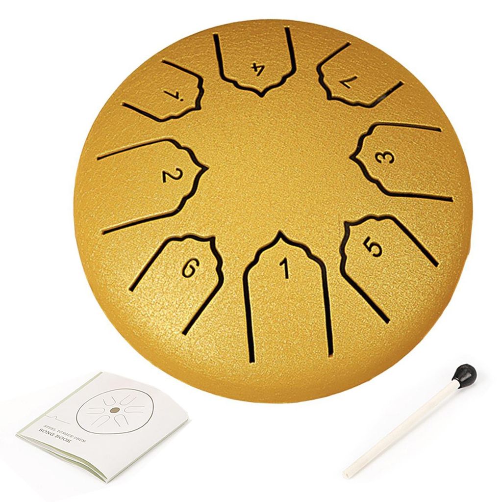 Regentrommel für den Garten, 10 cm, 8 Töne, Stahltrommel, Meditations-Regenspiel, Musikinstrument, Mini-Handpan-Trommeln für Chakra-Yoga, Klangh...