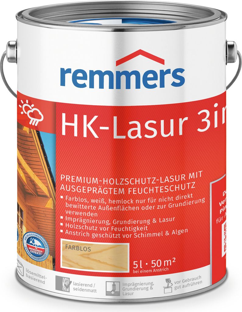 Remmers HK-Lasur 5 L Eimer Farblos Immagine del prodotto 