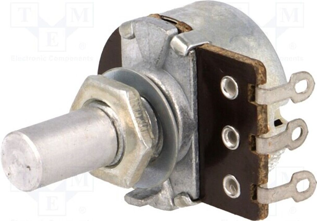 1x Potentiometer: 200mW 6mm 10kΩ ±20% 1-Drehung mono Öse PR185-10K-A16P1 Kohlenpo