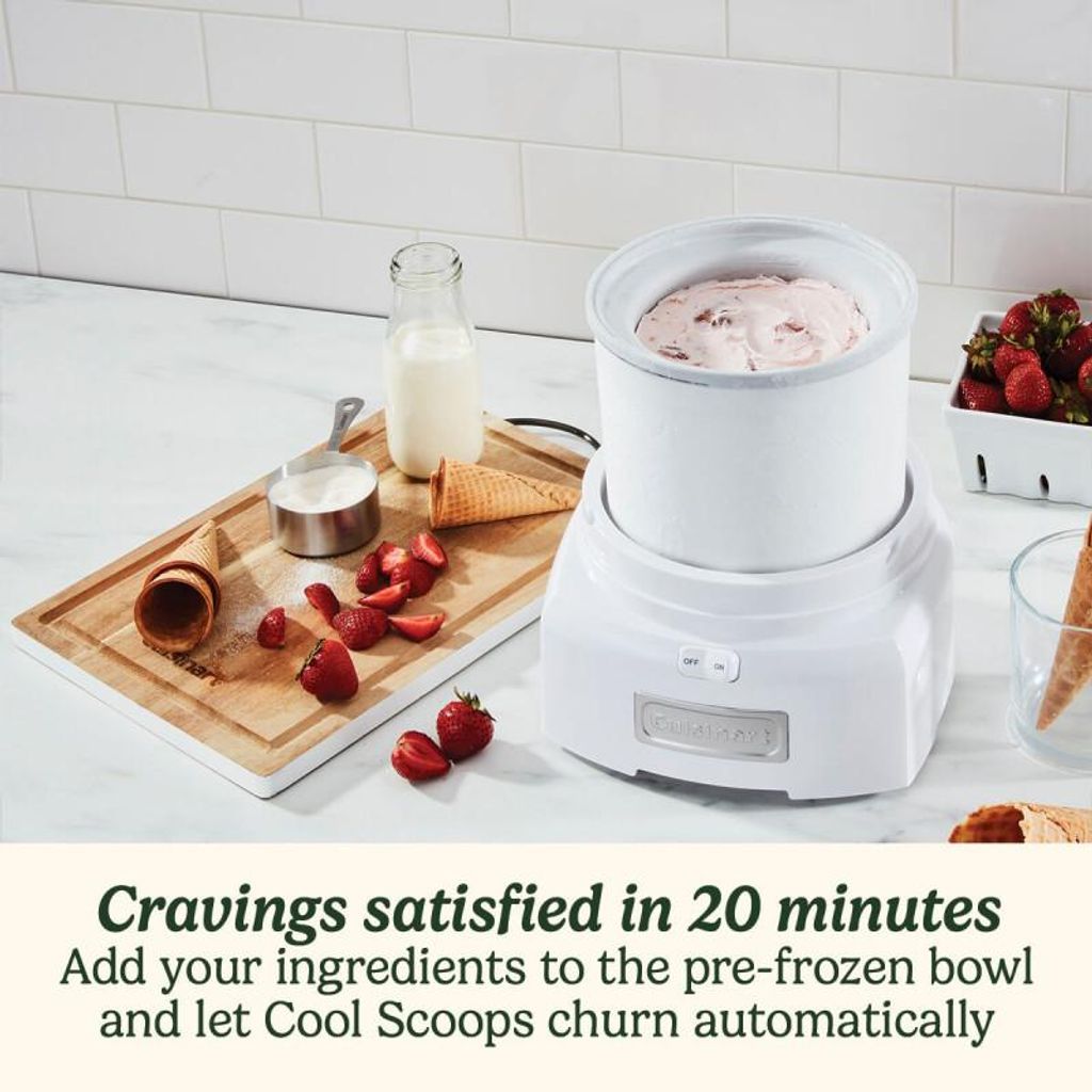 Cuisinart Cool Scoops, Traditionelle Eismaschine, 1,4 l, 1