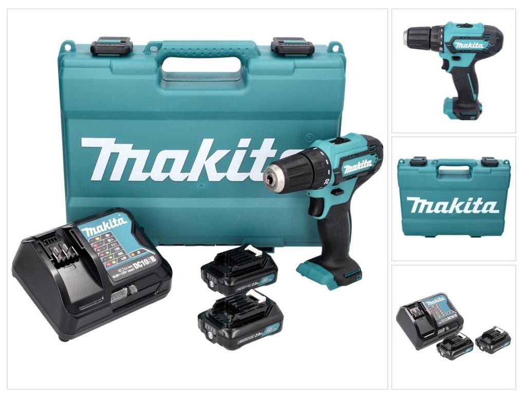 Makita DF333DSAE, Wiertarka pistoletowa, Zamek centralny, Zdjęcie produktu 