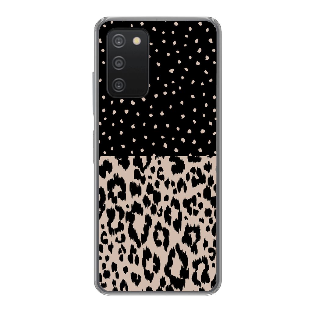 MuchoWow Handyhülle Schutzhülle Hülle für Samsung galaxy a73 Panther Druck - Tiere - Design Silikon Softcase Handy Hülle - Handyhülle