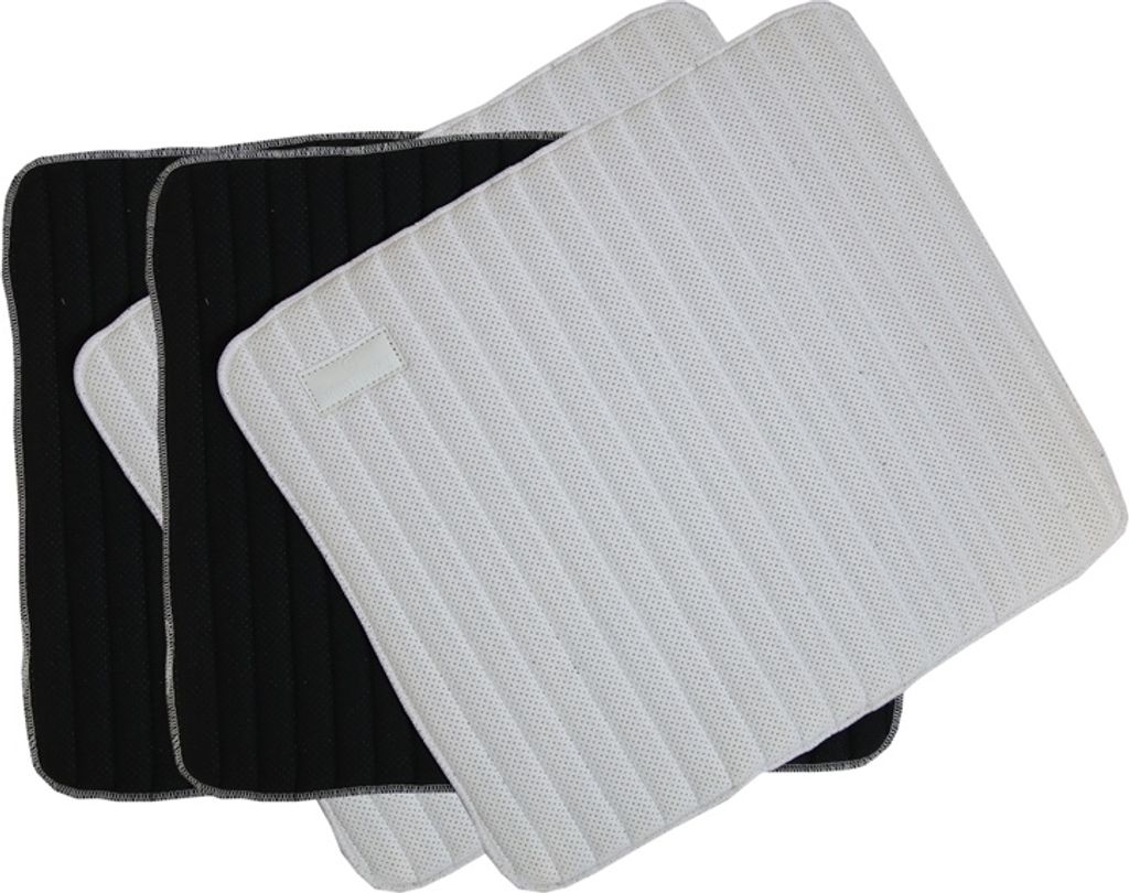Kentucky Horsewear Bandagierunterlagen Absorb Weiß-Schwarz 45 x 40