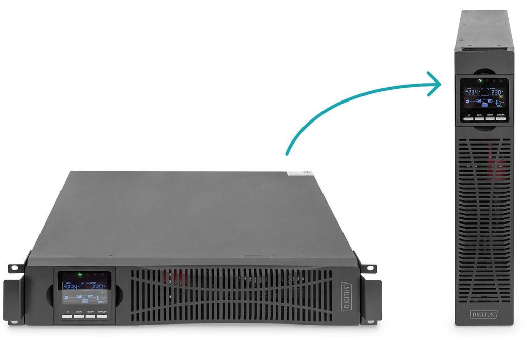 Digitus DN-170096, S dvojitou konverziou (online), 3 kVA, Obrázok produktu 