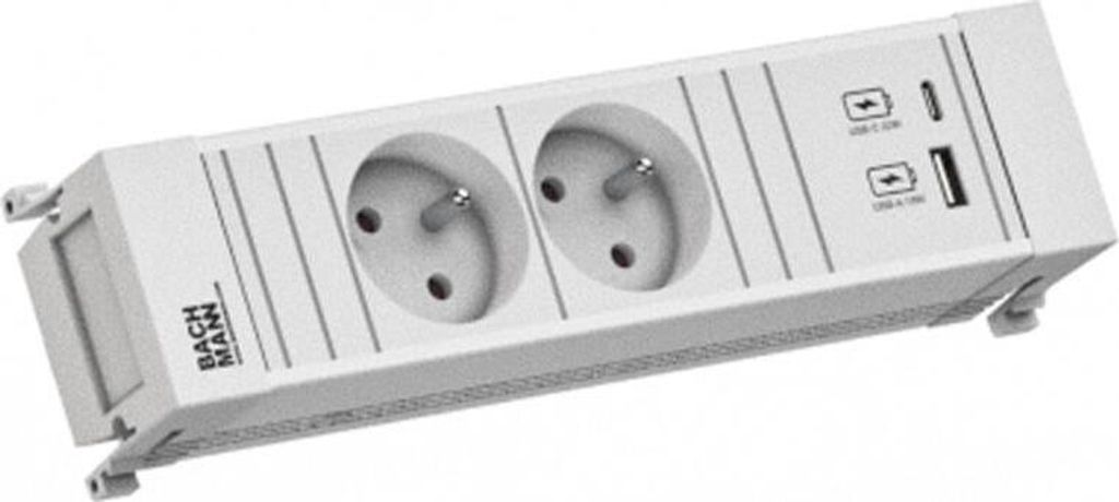 Bachmann Power Frame 2Xute 1Xusb A/C 22W 0,2M Gst18