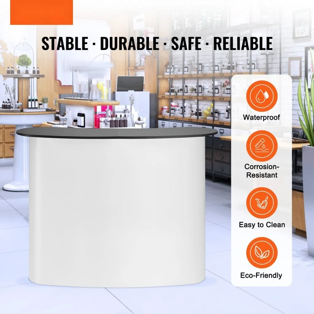 Comptoir de salon avec rangement intégré et structure portable robuste - 2