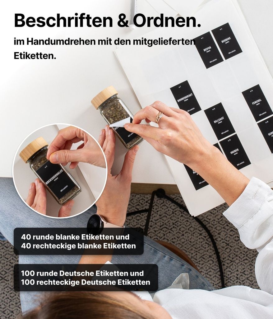 2er Set Verstellbares Gewürzregal für Schublade mit 24 Produktbild 3