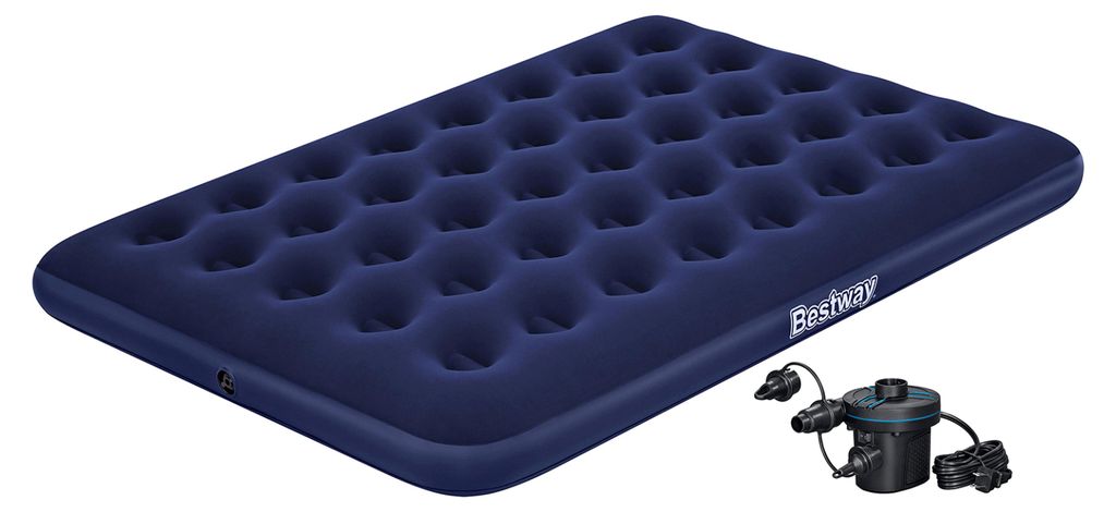 Bestway® Doppelluftbett mit externer Elektropumpe 191 x 137 Produktbild 