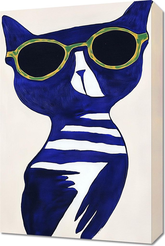 Bild 40x60cm Minimalistischer Strandbesucher, Boho Stil, Skandinavisch