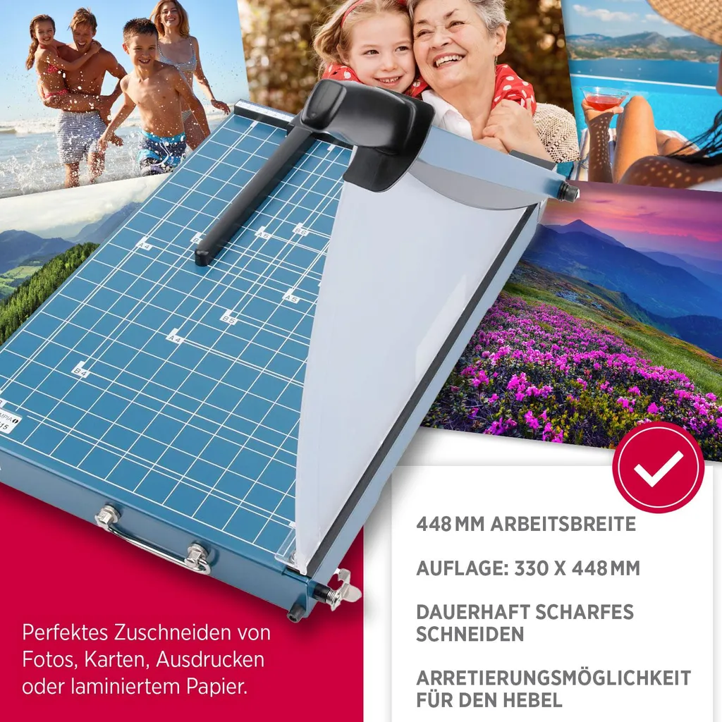 Massicot Olympia G 4415 pour découpe précise de documents 330x448mm