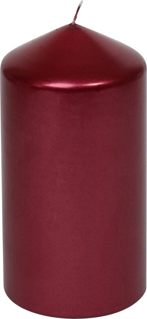 Stumpenkerzen "Edelglanz" Altrot 150/77 mm, 4 Stück Produktbild 