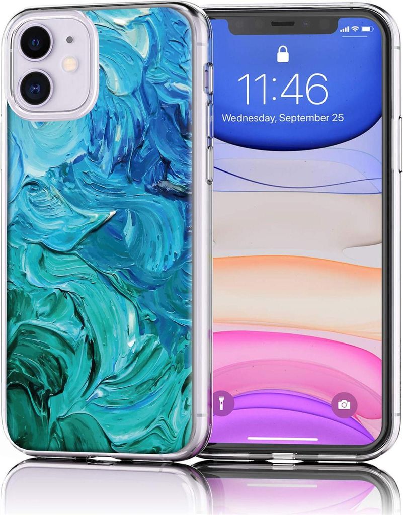 Motiv TPU Cover für Apple iPhone 11 Hülle Silikon Case mit Muster Handy Schutzhülle