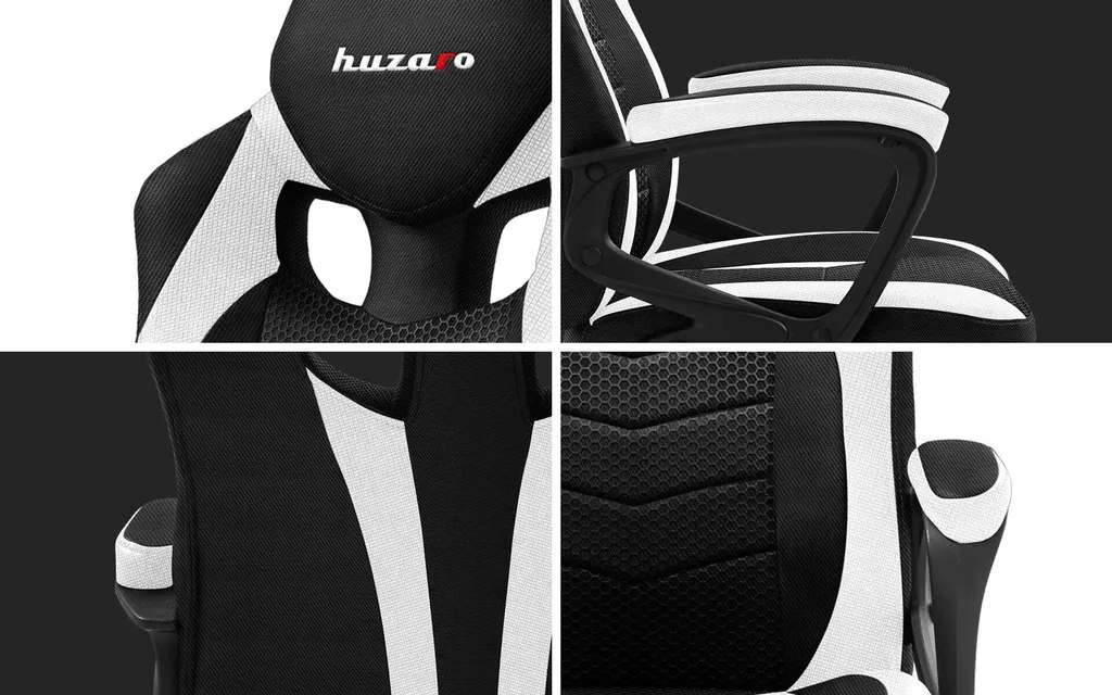 Huzaro Force 2.5 White Mesh Gaming Chair - 25