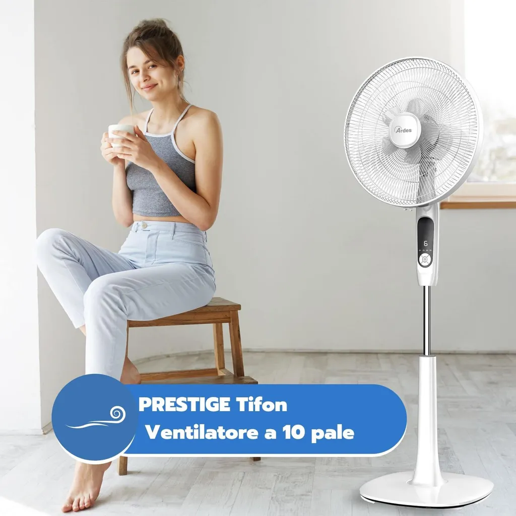 Ardes AR5PR40PR2 Ventilateur de sol 40cm 6 vitesses avec oscillation - 4