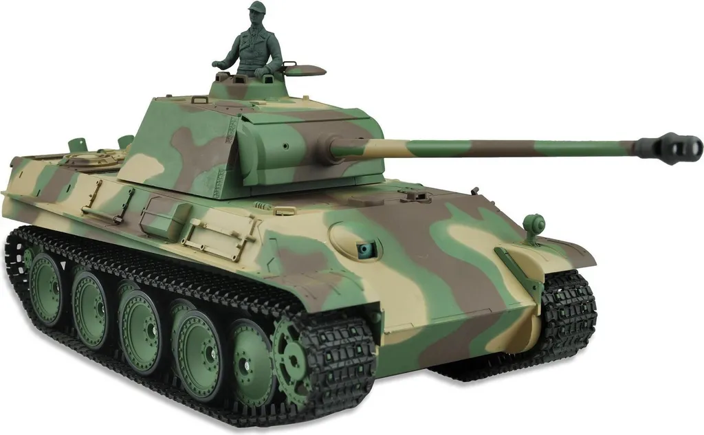 Char RC Panther Amewi Haute Autonomie 1800mAh avec Fonctions de Tir 14+