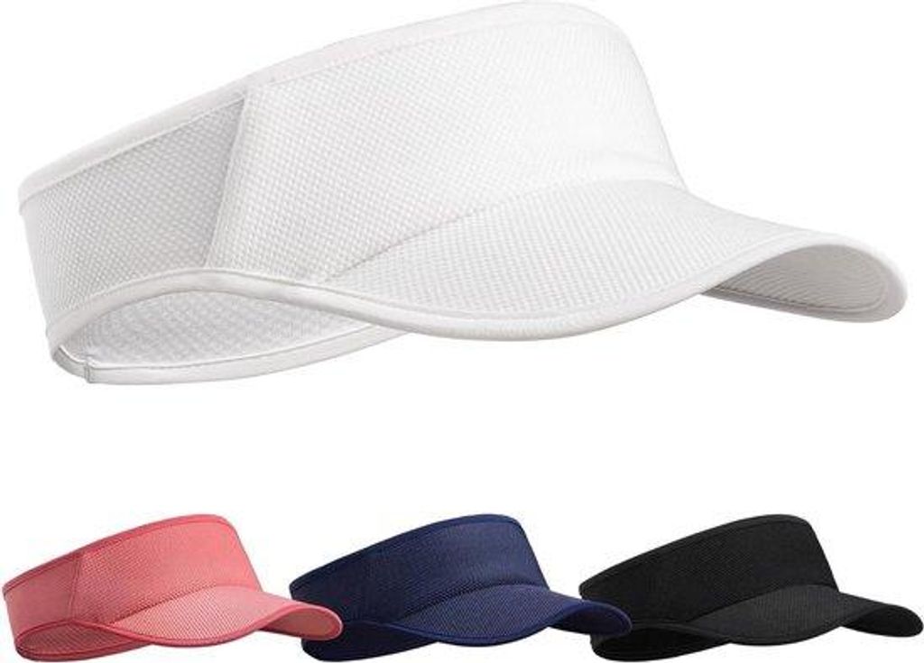 Weiche Damen-Sonnenkappe weiß Größe S-XL