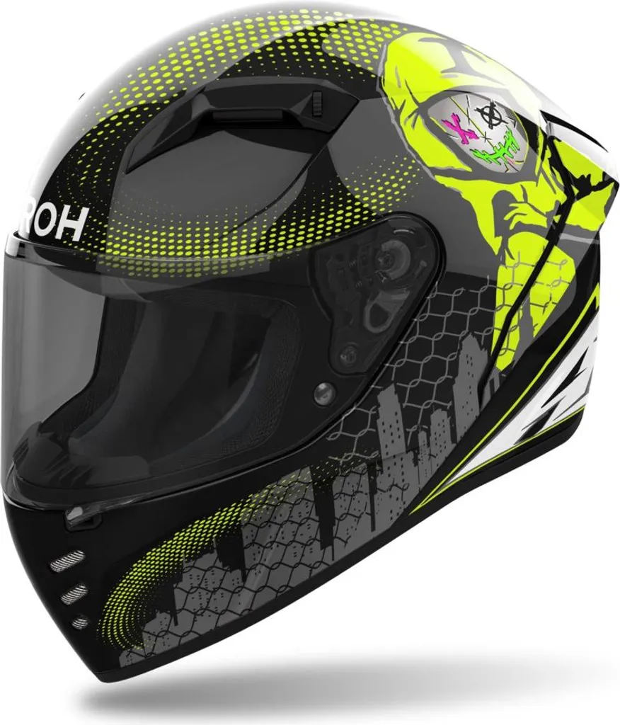Casque Moto AIROH CONNOR Gamer 2XL - Confort Idéal pour Longs Trajets