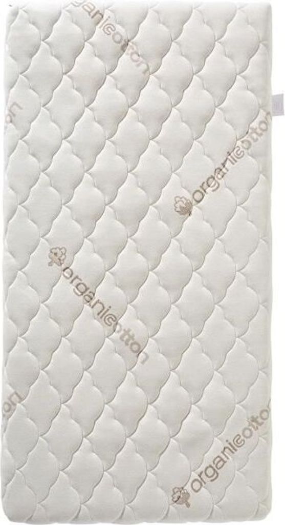 Baby Matratze Baumwolle 60x120x10 cm, 100% Baumwolle, Abnehmbarer Bezug, Schadstofffrei