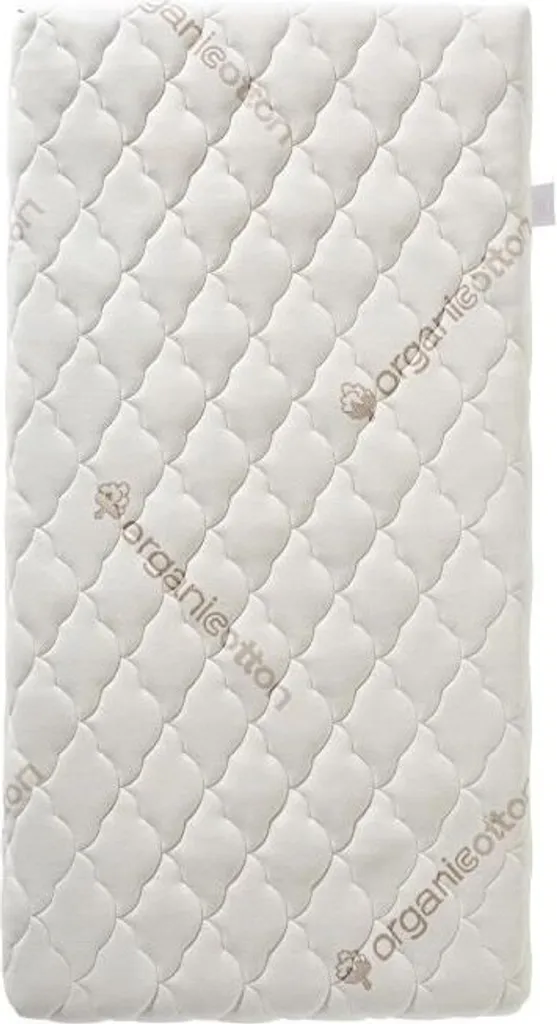 Matelas Bébé 60x120x10 cm Déshoussable en Coton 100% Bio et Sain