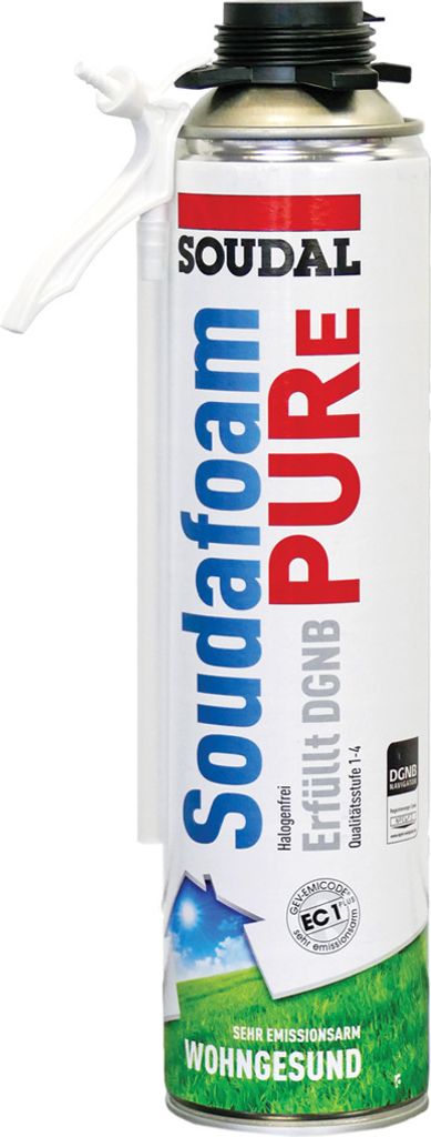 1K-Montageschaum SOUDAFOAM PURe 500ml B1 weiß Dose SOUDAL Produktbild 