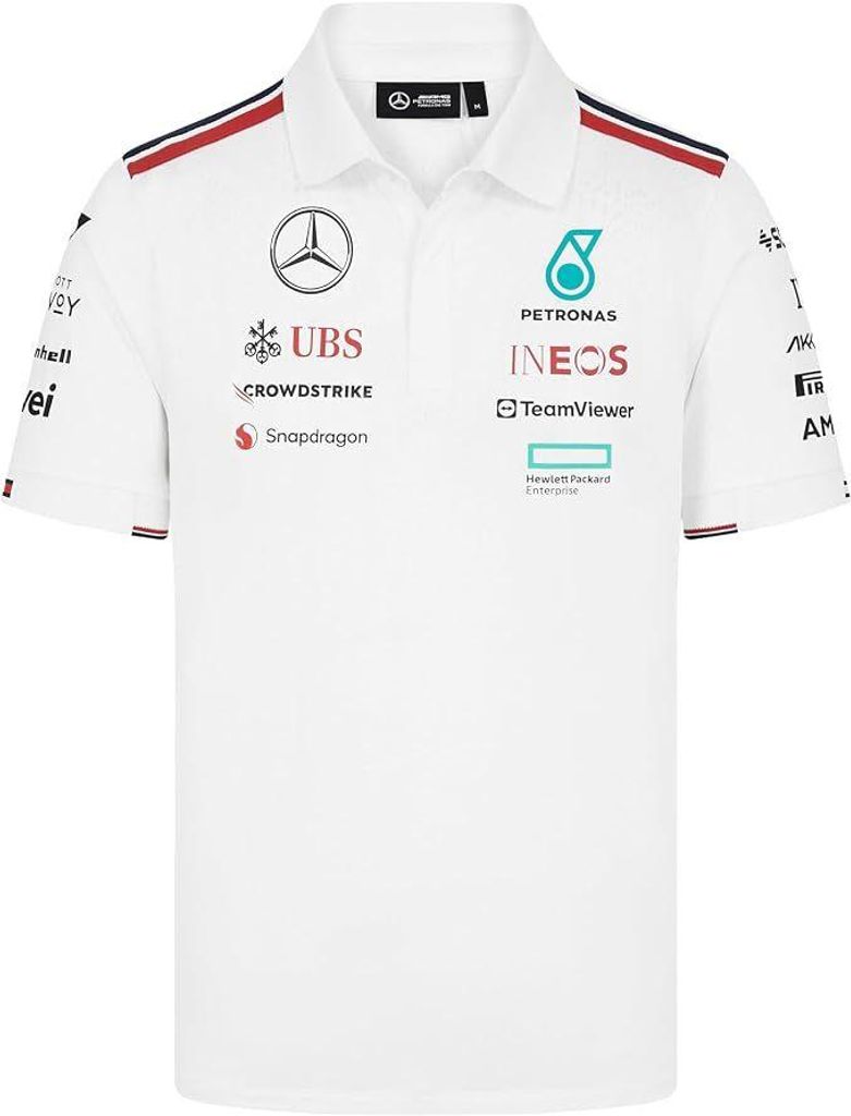 Mercedes AMG Petronas F1 RP Team Polo Shirt Gr.XXL weiß Produktbild 