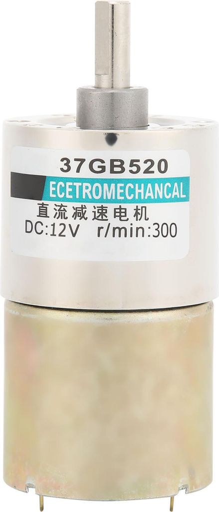 Untersetzungsmotor mit Mikrodrehzahlregelung (CW/CCW) 12 V DC für CNC-Werkzeugmaschinen XD-37GB520, 300 U/min