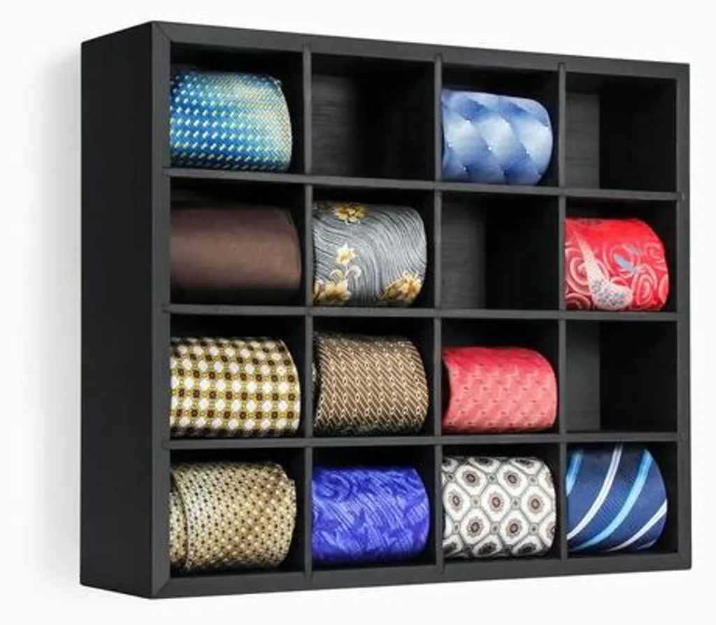 Support multifonction en bambou naturel - Rangement bureau 16 cases