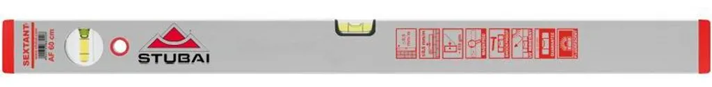 STUBAI AF100 Niveau à bulle ALU FL Argent Anodisé - Règle 1000 mm