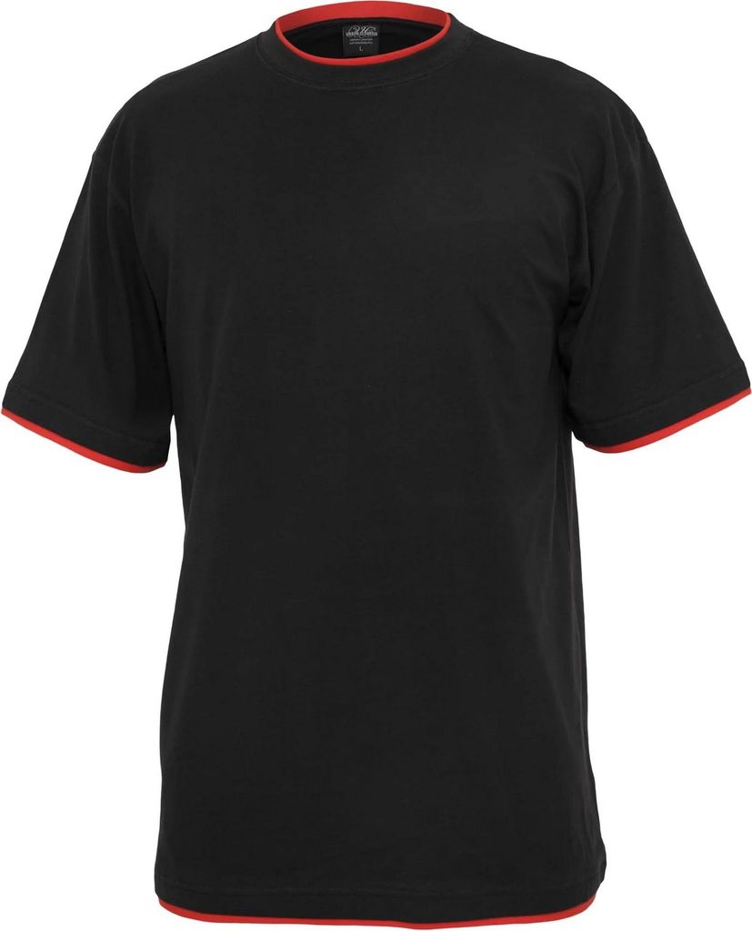 Urban Classics - T-Shirt für Herren TN374 (M) (Schwarz/Rot)