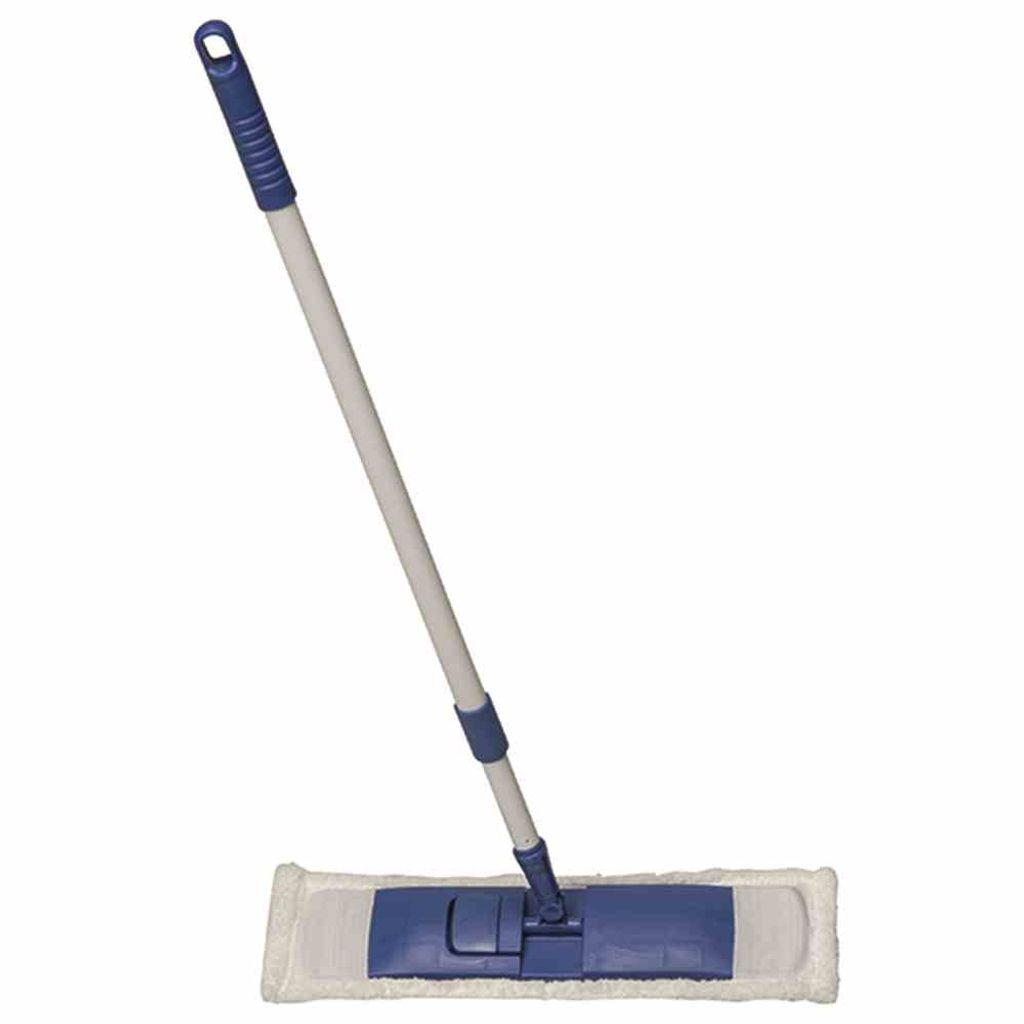 BÜMAG 526-3 Bodenreinigungsset 39cm mit Stiel 1,30m, weiß/blau, 3-teilig (1 Set)