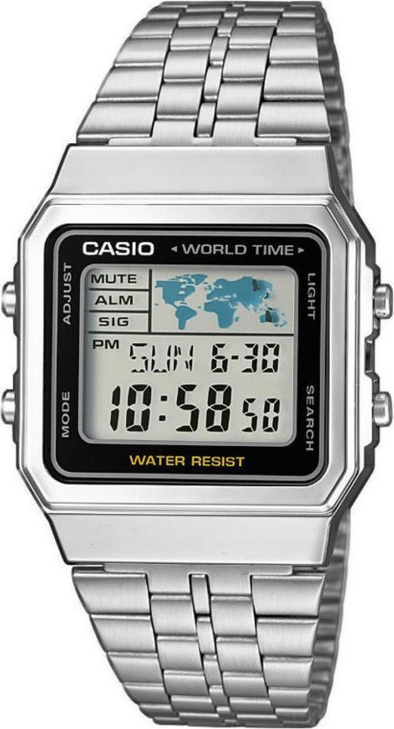 Casio Uni Digital mit Edelstahl Armbanduhr A500WA1D Produktbild 