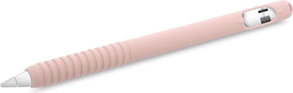 kwmobile Schutzhülle kompatibel mit Apple Pencil (1. Gen) - Hülle Stift Silikon Case - Schutz Abdeckung Ladeanschluss - Altrosa