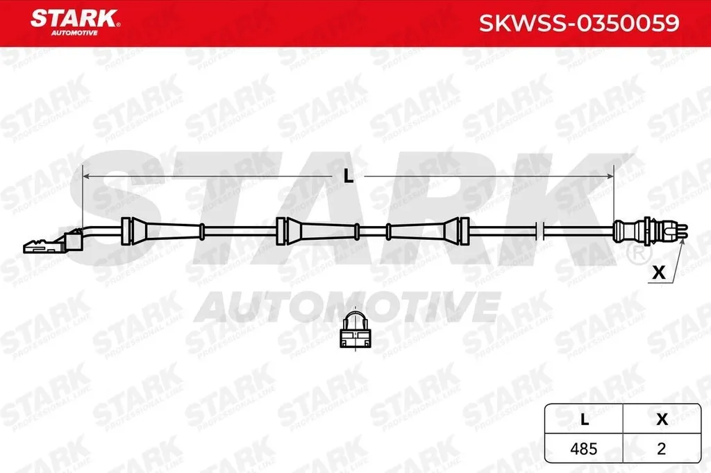 Capteur ABS Renault Megane 2 et Scenic 2, remplace OE 2405400517 STARK