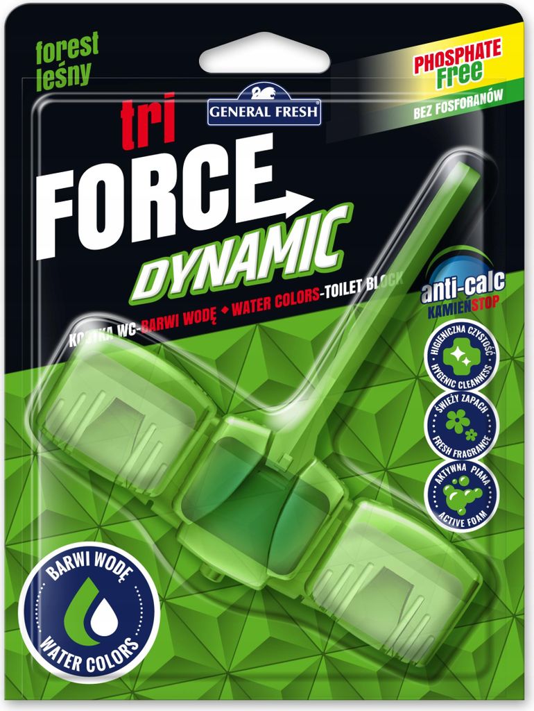 GENERAL FRESH Tri-Force Dynamic Toilettenblock 45 g Produktbild 